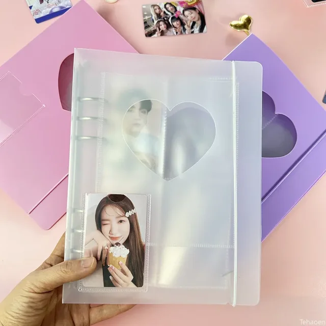 Classeur de cartes Photo A5, couverture d'album Photo Kpop, classeur de cartes Simple, livre de collection, Album de cartes Photo à feuilles mobiles, classeur de cartes Kpop 6