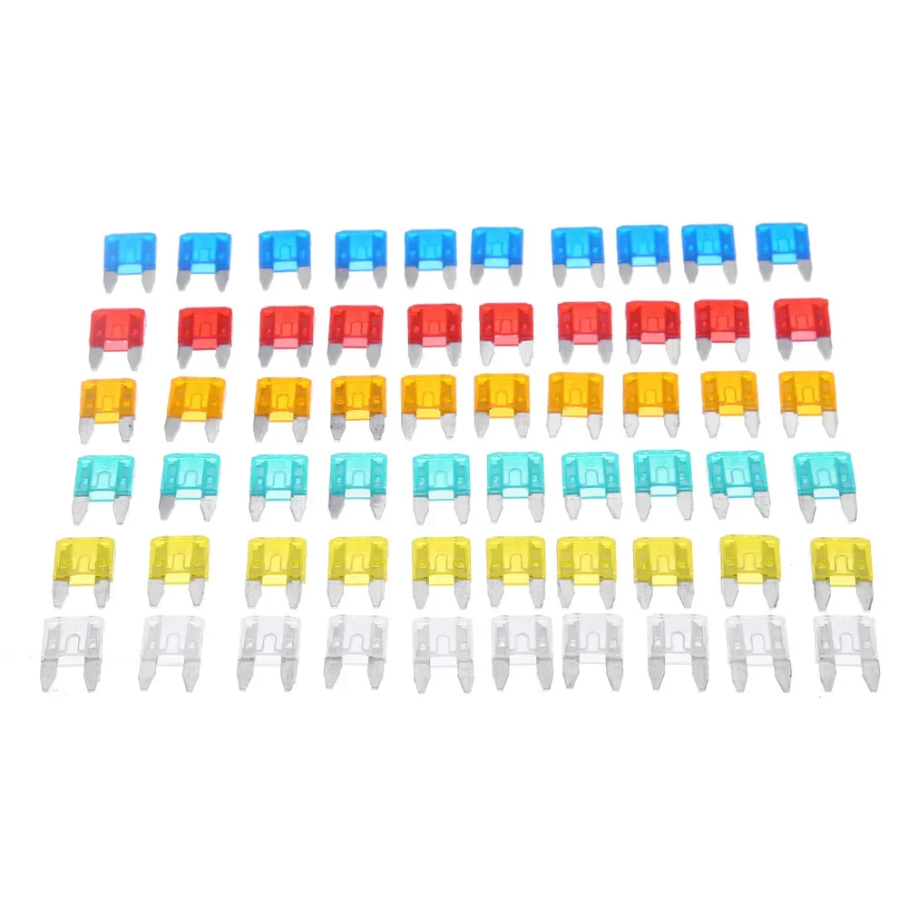 Car fuses kit 60-300Pcs Mini Car Fuses for Cars Blade Automotive Fuse 5A 10A 15A 20A 25A 30A Auto Micro Fuse Replacement Car Truck Accessories