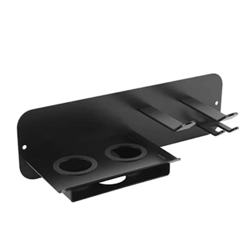 

HOT SALE Hairdryer Shelf Black Wall Mount Hairdryer Holder Storage Rack Bathroom Shelf For Dyson Hair Dryer