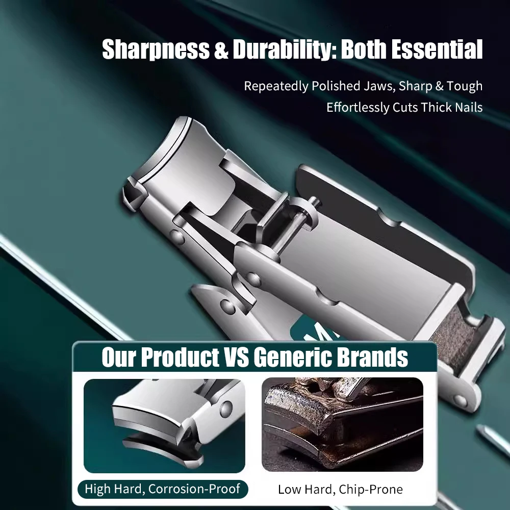 Nail Clippers Collapsible Portable Travel Fingernail Nail Scissors Cutter Stainless Steel Manicure Tools