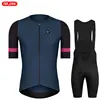 Summer PRO AERO Elastic Sleeve Cycling Clothing Man Red Senior Breathable Cycling Jersey Set Mountain Bicycle Road Riding Jersey 2