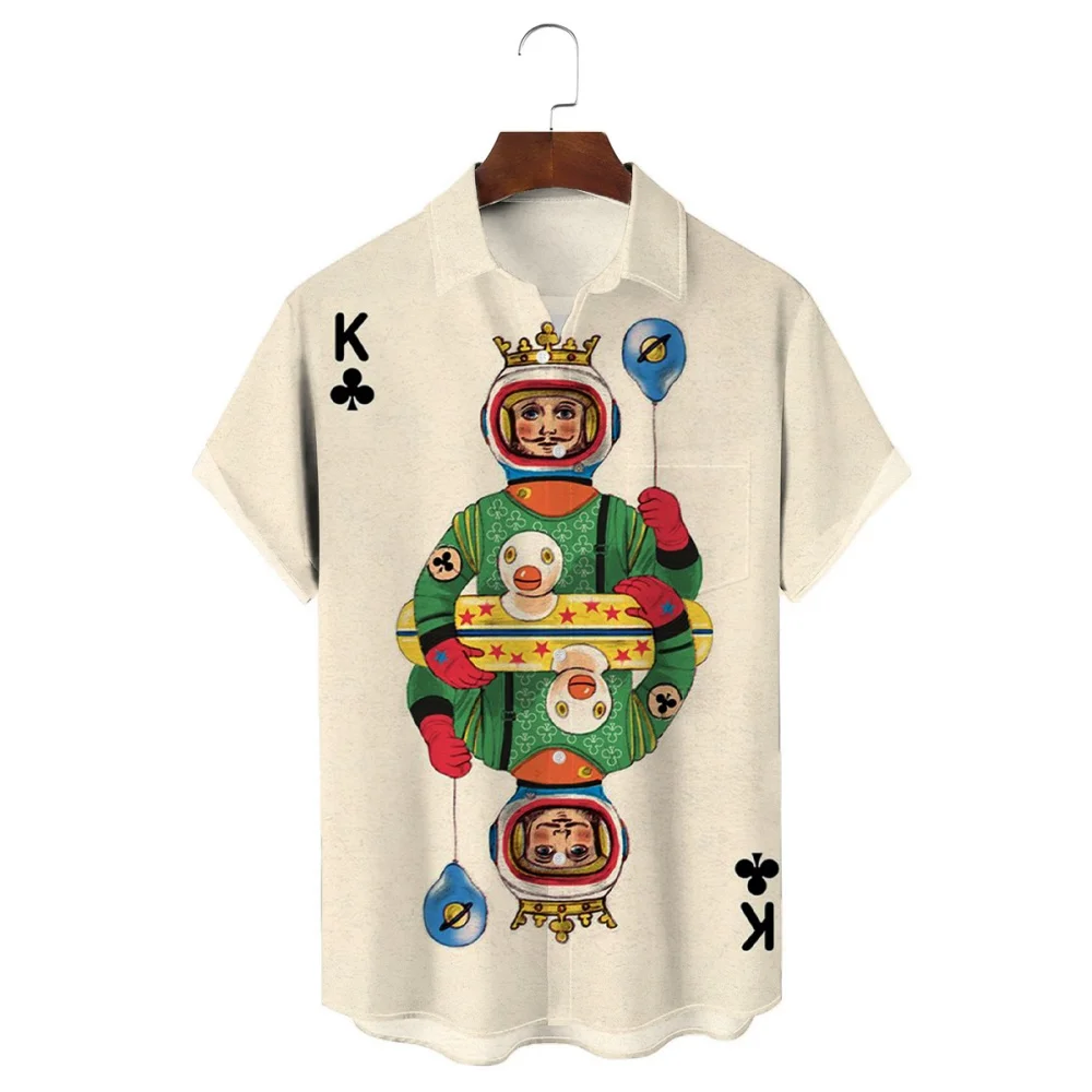 Men's Casual Shirt Hawaiian Shirt Men Summer 3d Print Casual Short Sleeved Shirt For Men Clothing Breathable Shirts