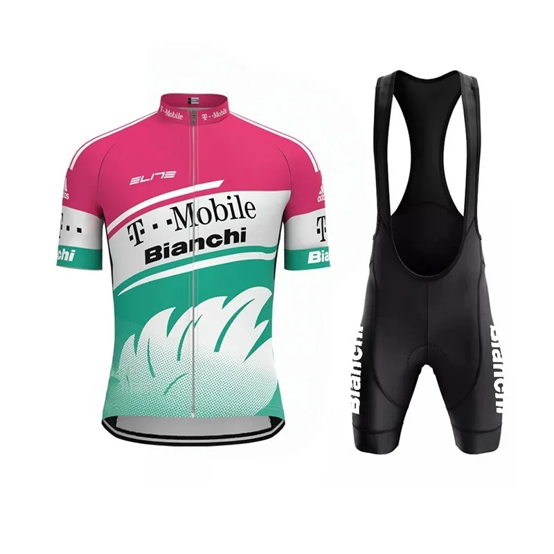 2025 Men's Retro Short Sleeve Jersey BIANCHI Cycling Jersey