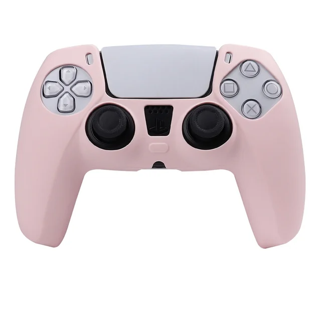 Coque de protection rose en Silicone souple pour manette de jeu