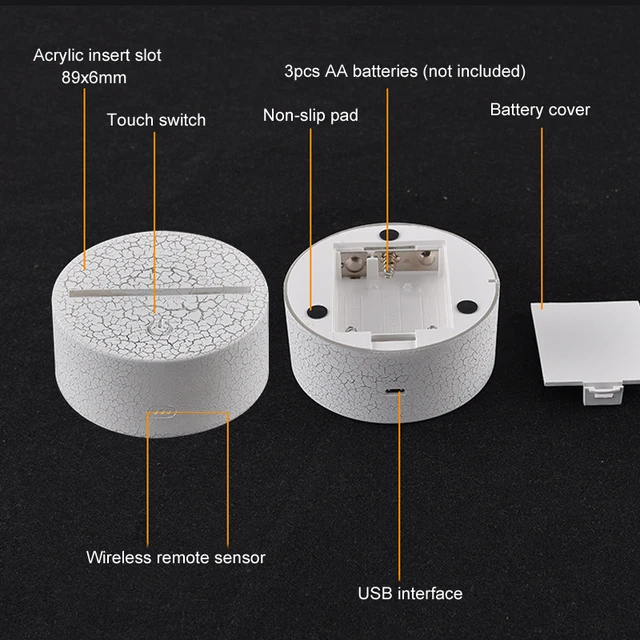 Lampe 3D en forme de licorne avec télécommande tactile – Image 5