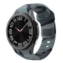 Soft Silicone Band Bracelet - Galaxy watch 5 40mm (Camo Black Grey)