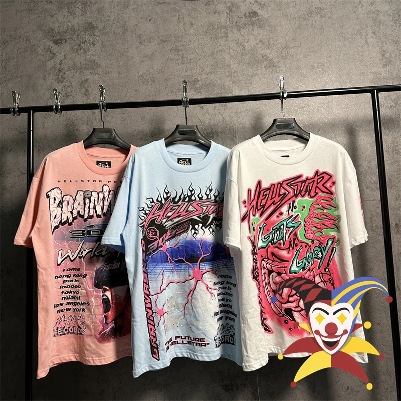 

New Hellstar Studios T Shirt For Men Women Digital Printing T-shirt Oversized Tee