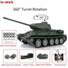 HENG LONG 1/16 7.0 Soviet T34-85 Army RC Tank 3909 360° Metal Wheels Barrel Recoil Steel Gearbox Engine Proportion Smoke TH17770 1