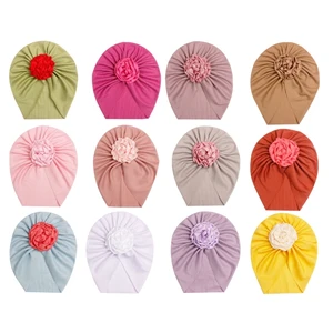 Image for F62D Colorful Baby Turban Hats Baby Girl Hat Newbo 