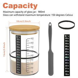 Artisanal Sourdough Starter & Fermentation Jar Kit - Premium Bread Baking Essentials (Style 2)