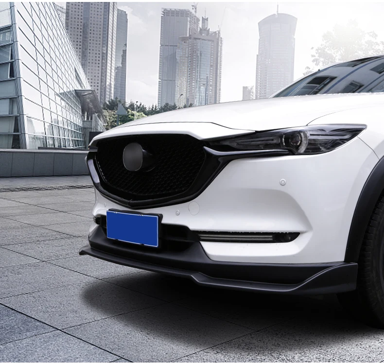 Außen Zubehör Styling Für Mazda CX-5 CX5 2022 2023 ABS Schwarz Auto  Vorderseite Stoßstange Racing Grills Mesh Um Abdeckung trim - AliExpress