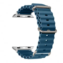 Ocean Loop Strap for Apple Watch - Premium Nylon Bracelet Band (Abyss blue)