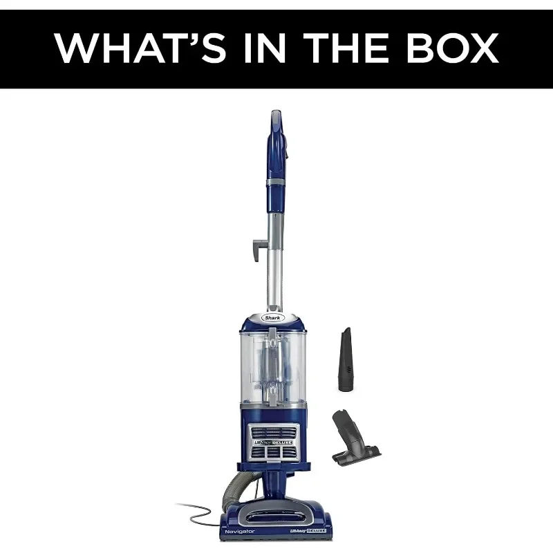 Shark NV360 Navigator Lift-Away Deluxe Upright Vacuum with Large Dust Cup Capacity,HEPA Filter,Swivel Steering,Crevice Tool,Blue 6