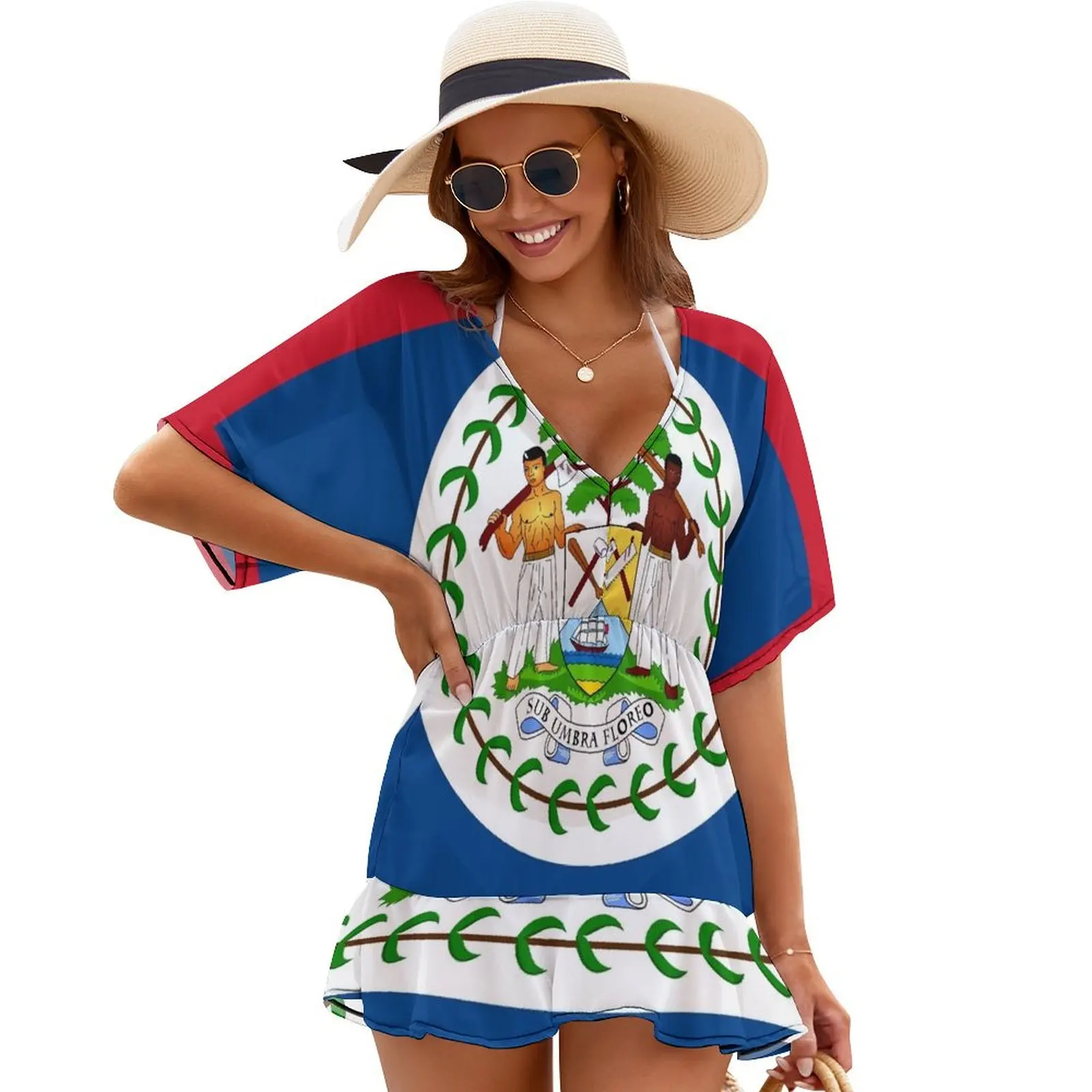 

Belize flag Cover Ups ladies dresses for special occasions elegant dresses plus sizes