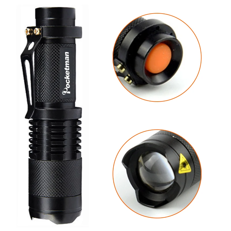 best led torch 10Packs Portable Mini Q5 LED Flashlight Tactical Lamp LED Torch Adjustable Focus Zoomable Flashlight for Gift, Hiking, Camping good flashlights