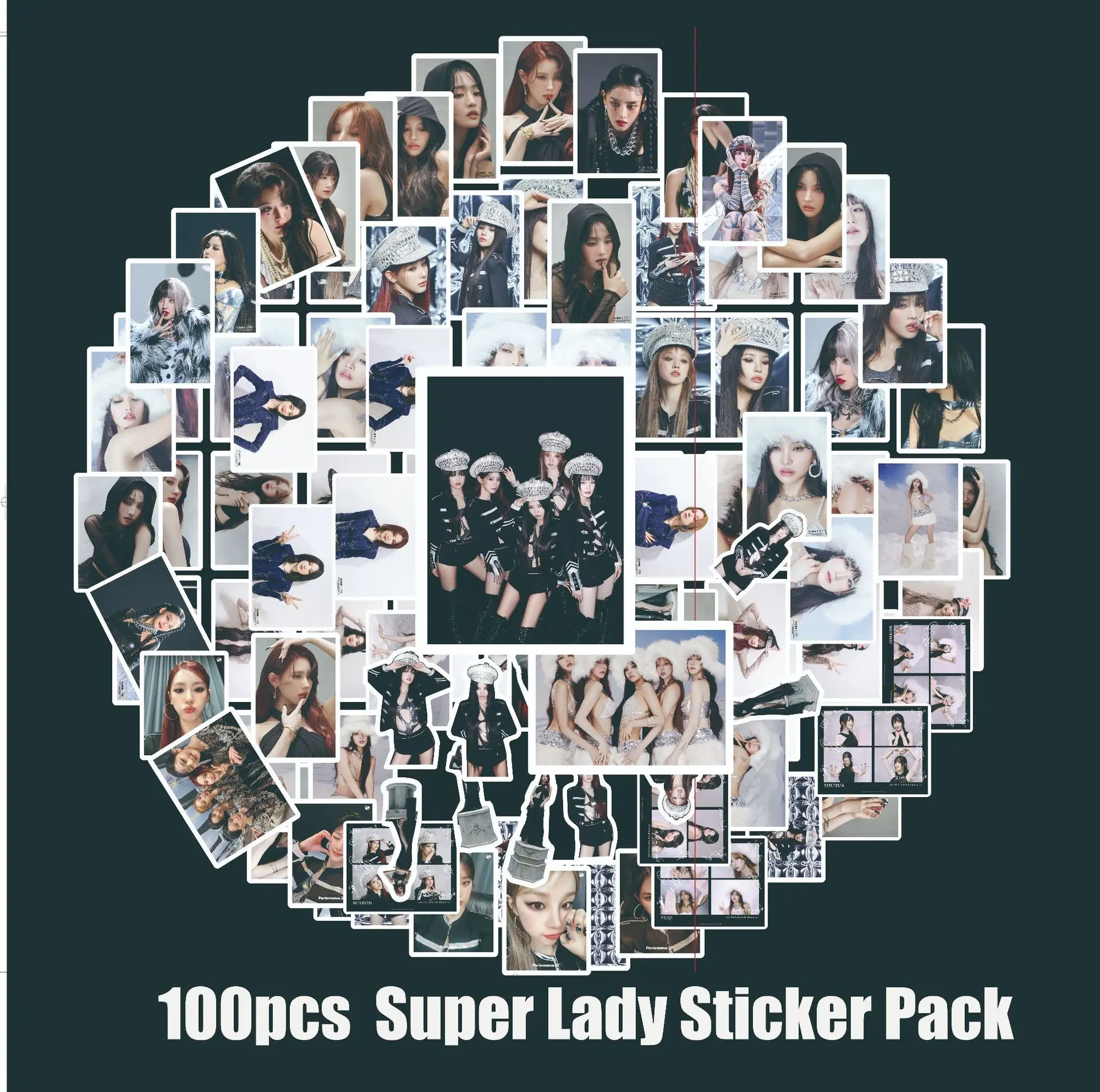 

100 шт./набор, стикеры в стиле K-POP (G)