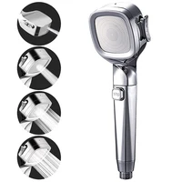 Upgraded High Pressure 4 Modes Adjustable Shower Head with Stop Button Filiter Showers Handheld Showerhead Bathroom Accessories 1