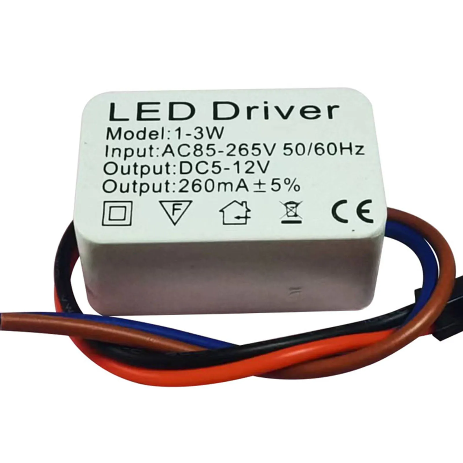 ConstantCurrentLEDDriverPowerSupply260mAforLEDLightsWide
