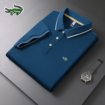 2023 embroidery CARTELO Polo 남성용 폴로 셔츠, 봄 여름 신상 비즈니스 캐주얼 통기성 옷깃 폴로 셔츠
