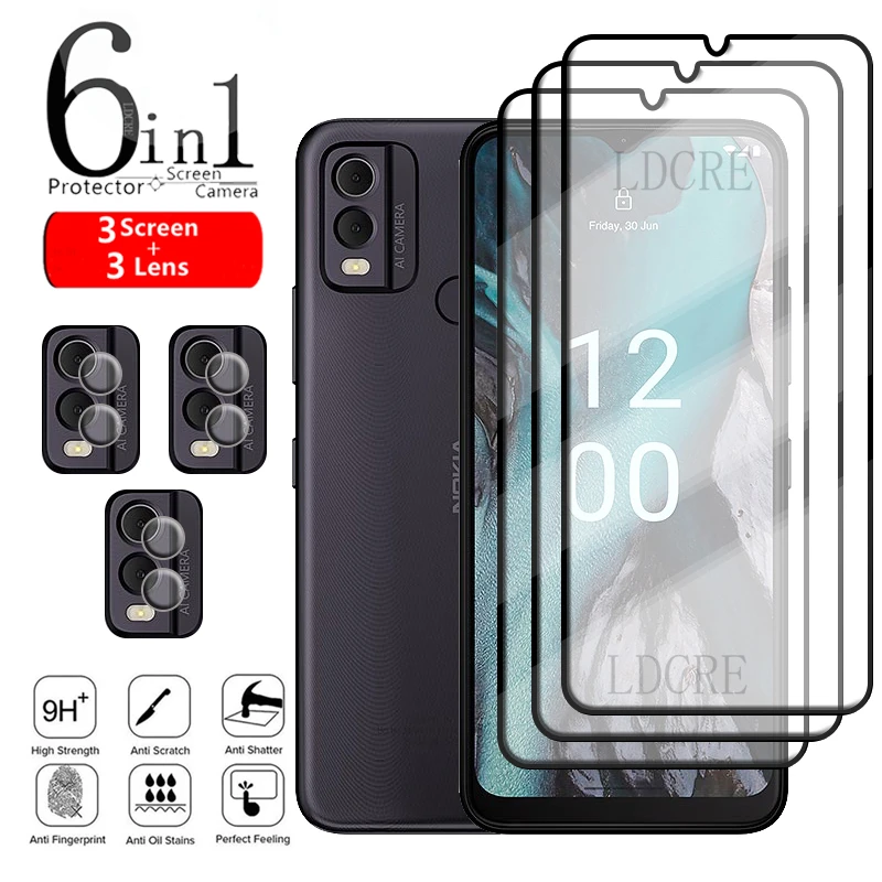 6-in-1 Tempered Glass HD Screen and Camera Protector Film