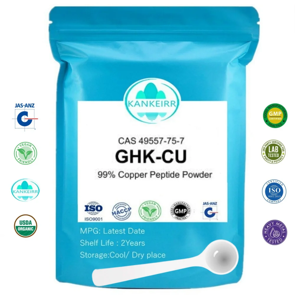 Cosmetics Peptides Powder 99% GHK-Cu Peptides Powder Copper Peptide CAS 49557-75-7