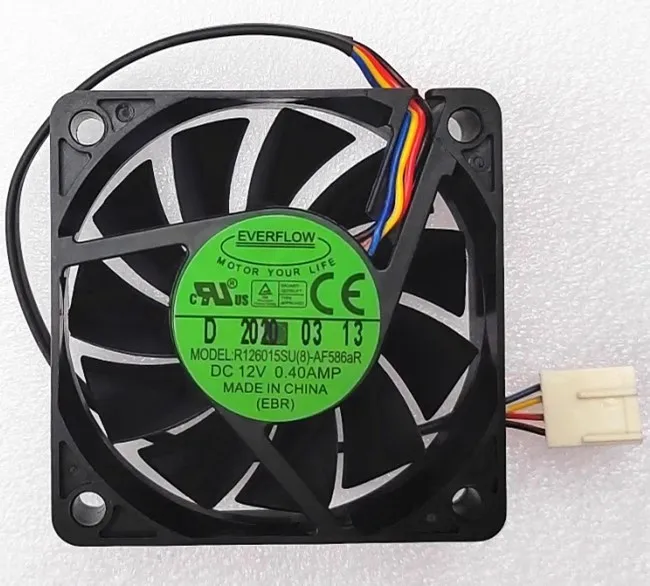 

Free shipping new EVERFLOW 6015 6CM R126015SU 12V 0.40A R126015BH 0.40A fan