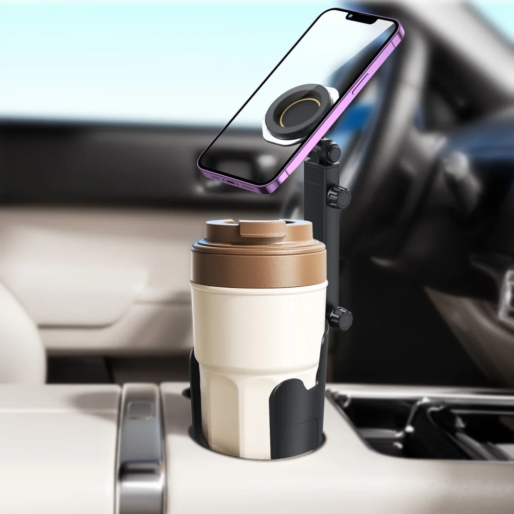 Car Cup Stand Magnetic Phone Holder Universal 2 in 1 Multifunction Extendable 36