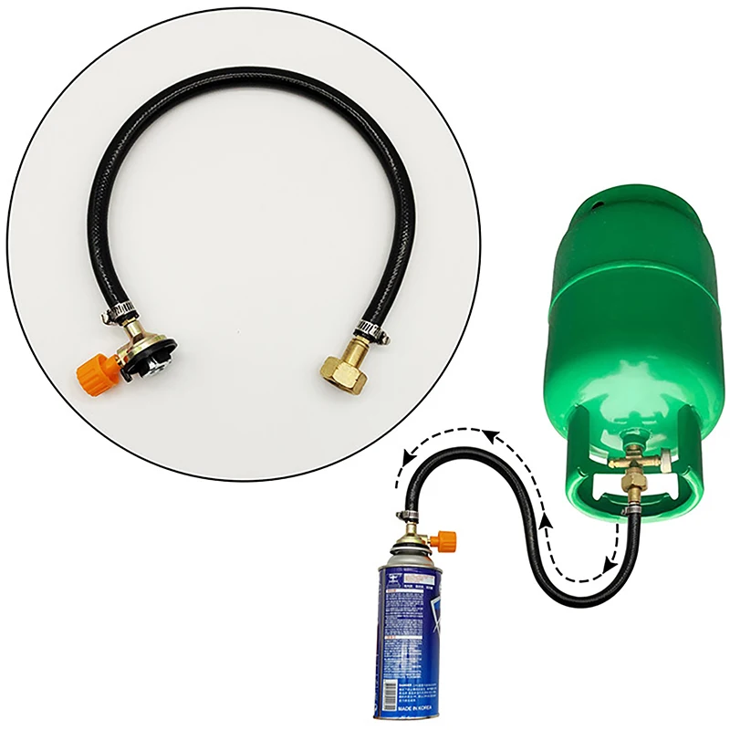 Gas Refill Adapter Pipe Tube Cylinder Convertor Filling Tank Coupler Accessories Valve Braided Hose