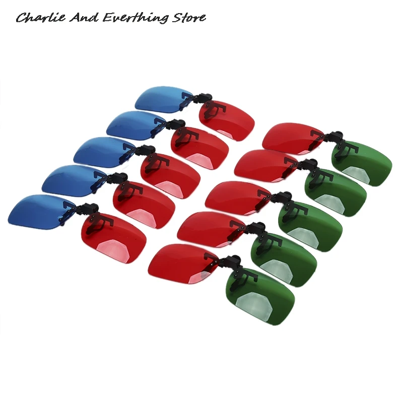 1/2PCS 3D Glasses Fits over Most Prescription Glasses for 3D Movies Gaming and TV