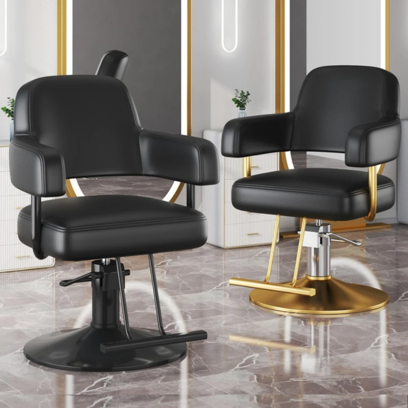 Stylist Modern Barber Chair Simplicity Comfort Handrail Swivel Barber Chairs Salon Beauty Silla Barberia Furniture HD50LF