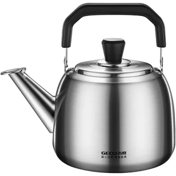 Certificazione LFGB Bollitore fischio in puro acciaio inossidabile 304 Maniglia in bachelite resistente al calore Bollitore da piano cottura Bollitore da cucina per famiglie 1