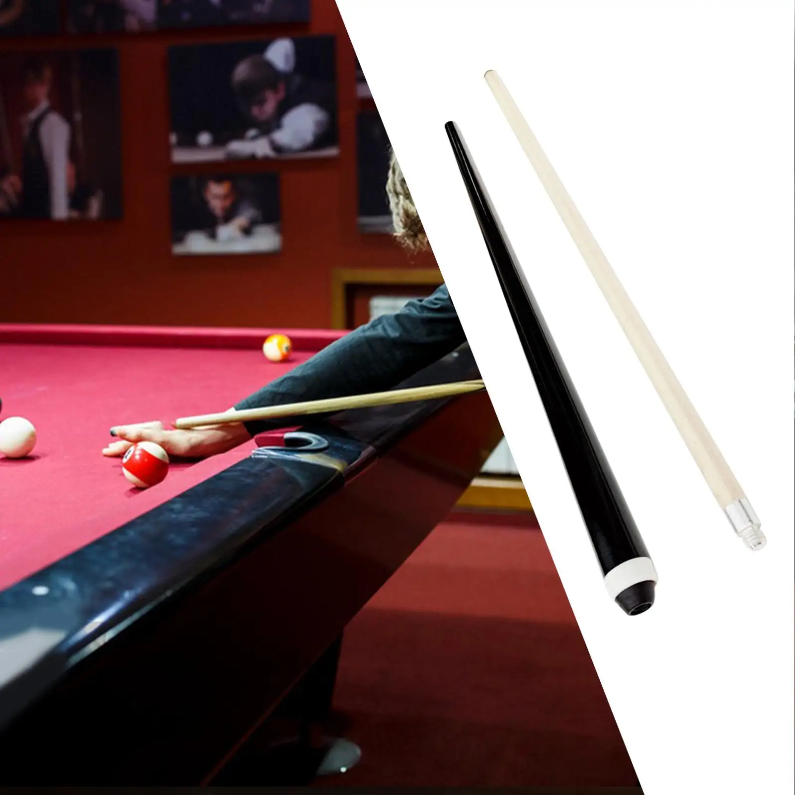 Billiard Cue Stick Wooden Pool Stick 57inch Pool Table Sticks for Snooker Billiard Table Sports Competition Practice Accessories