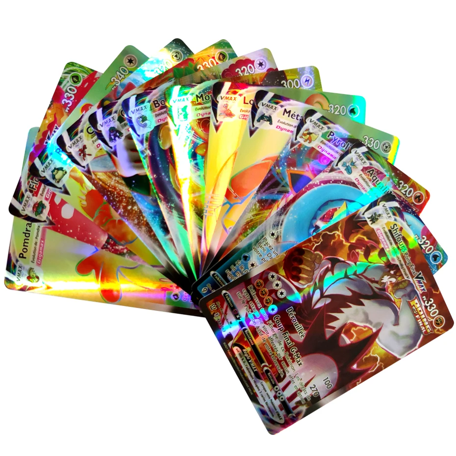 

Французская версия карт Pokemon VMAX V EX GX MEGA Carte коллекция боевой тренажер детские рождественские игрушки подарок