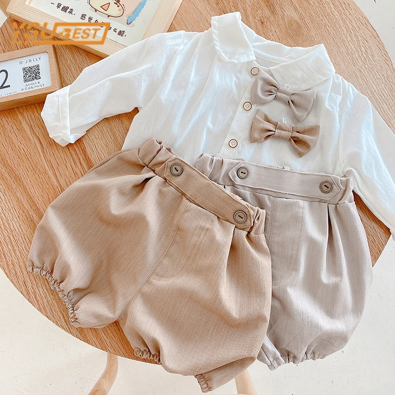 

Infant Kids Baby Boys Girls Long Sleeve T-shirt + Shorts 2Pcs Clothing Sets Spring Newborn Kids Baby Girl Boy Suits Clothes