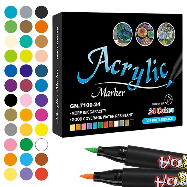 Permanent Art Marker Paint Pens Oil Based Paint Markers for Metal Wood,  Paint Pens for Fabric Paint Craft Supplies for Adults - AliExpress