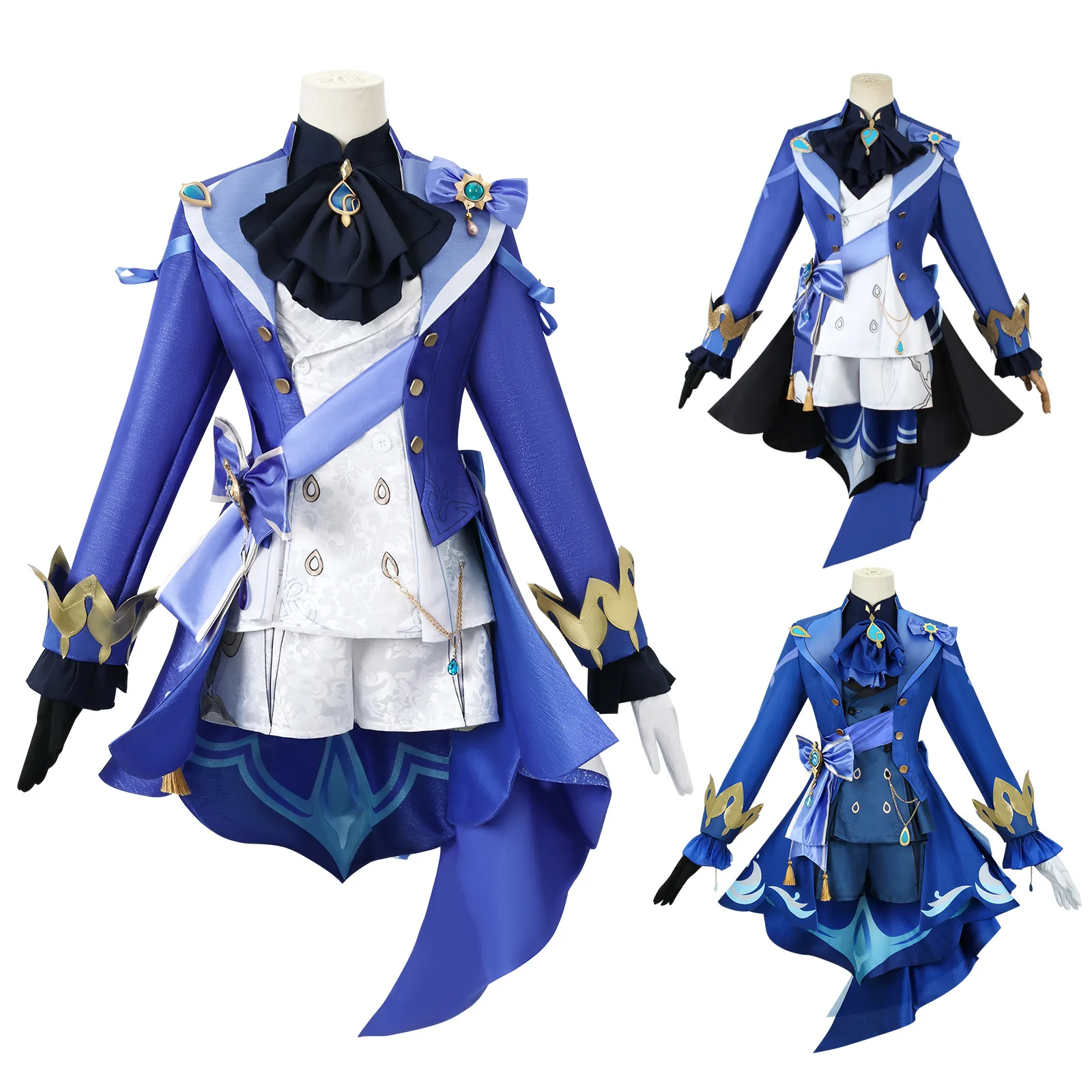 

Anime Game Genshin Impact Cosplay Costume Wig Furina Carnival Uniform Anime Halloween Party Costumes Masquerade Women Game