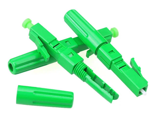LC APC Fiber Optic Fast Connector LC Cold Splice Optical Fiber Embedded Type LC/APC Leather Wire Optical Cable Quick Adapter