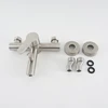 1PC Bathtub Faucet SUS 304 Stainless Steel Hot and Cold Water Mixer Two Holes Triple Sink Bathroom Tap Wall Mounted 3