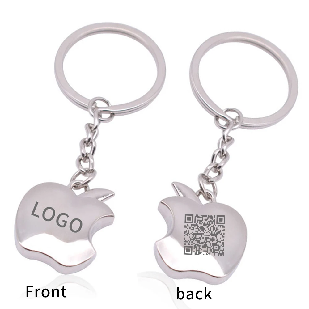 

50pcs Wholesale Customized Products Apple Accessories Car Keychain Custom Logo Key Chain for Car Wedding Gift for Guest
