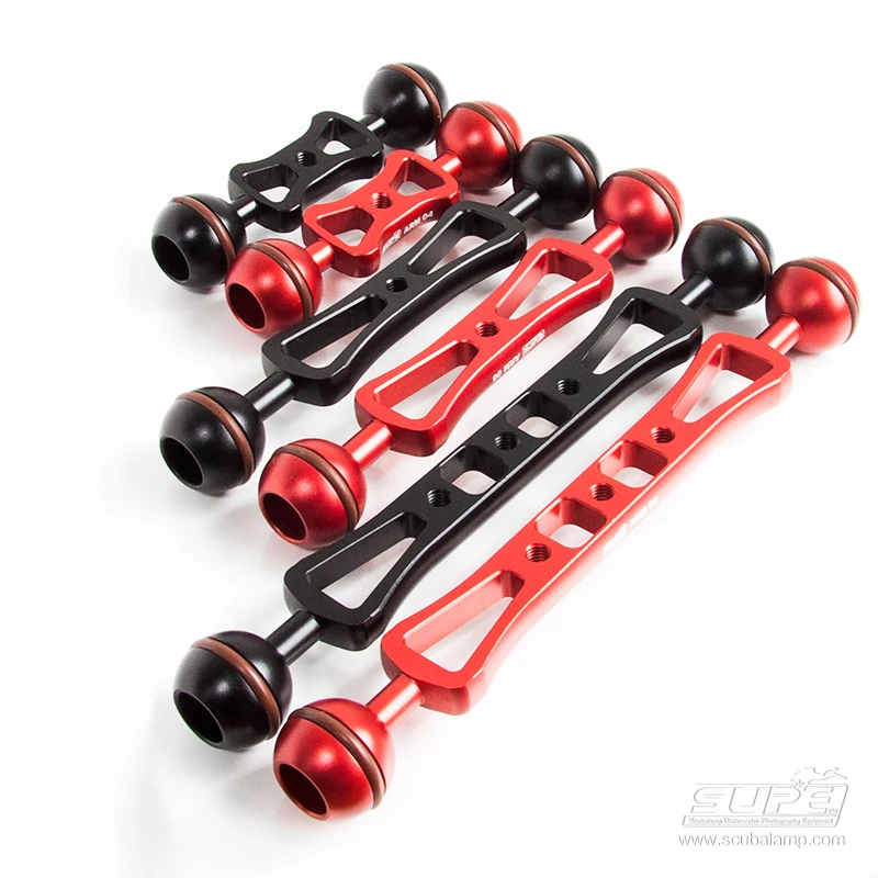 

Supe Scubalamp Aluminum Alloy Scuba Diving 4 Inch 6 Inch 8 Inch Light Dual Joint Arm Lip Clamp Mount For Photography Camera