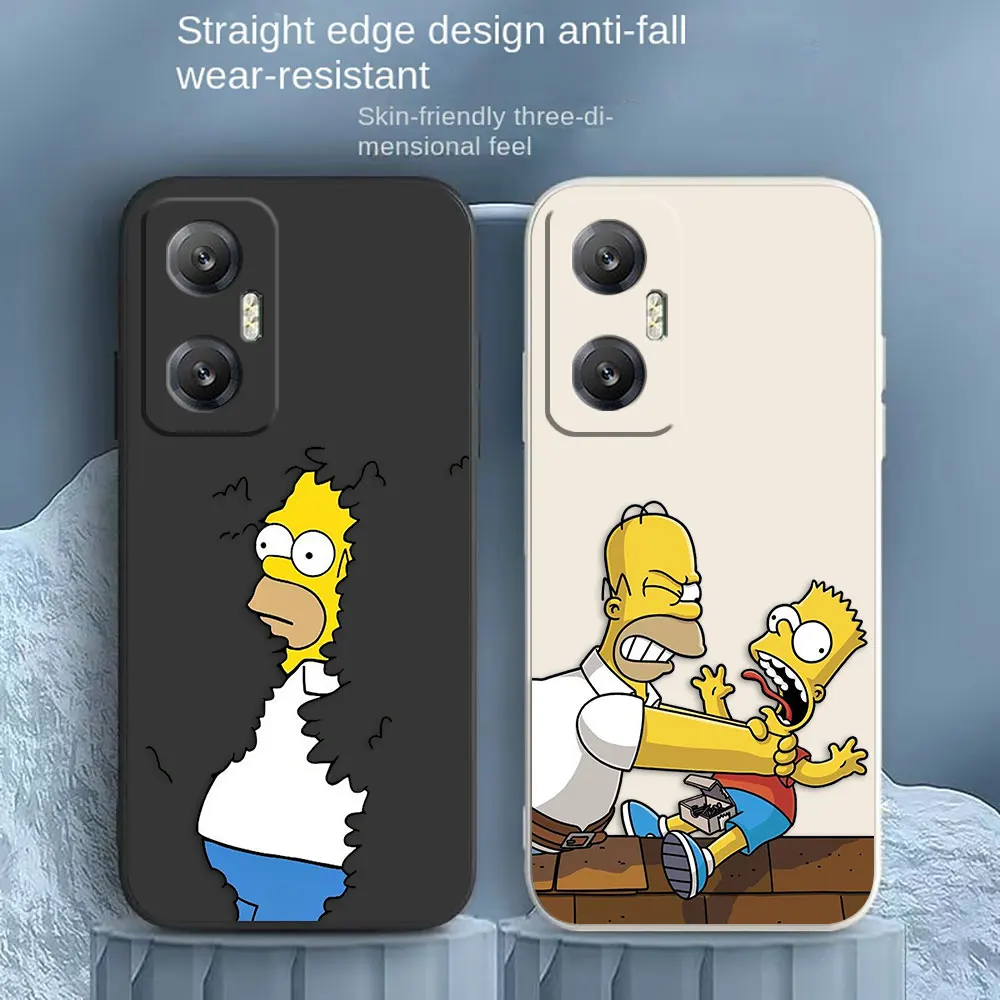 The S-S-Simpsons Movie Phone Case Per Infinix Hot 10 10S 11 11S 12 Zero 20 30 X Camon 16 Pro 5G Color Liquid Case Funda Shell