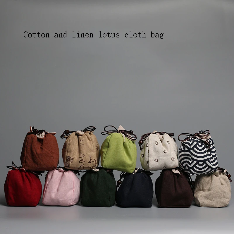 

Thickened Cotton Storage Bag Travel Bag Cloth Bag Tea Set Teapot Teacup Cloth Bag Medium Teapot Cloth Bag