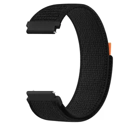 Adjustable Nylon Loop Sport Strap, 20mm & 22mm - 22mm (Black)
