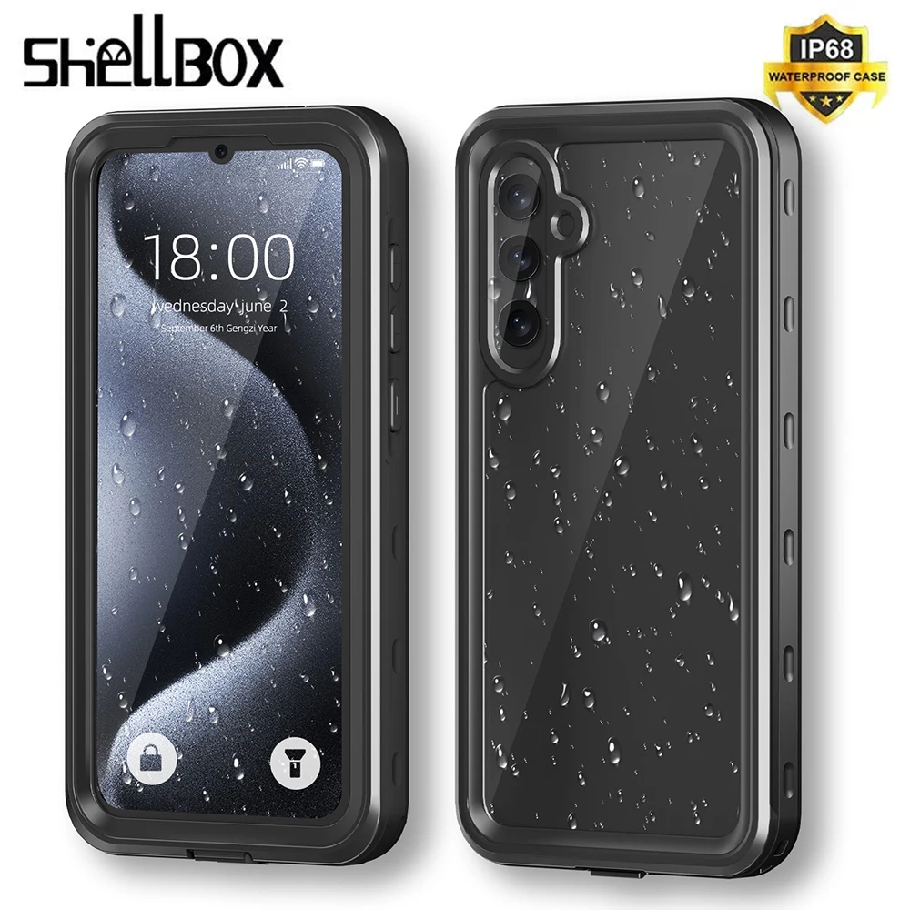 

IP68 Waterproof Case For SamSung Galaxy A55 EU Cover A35 A25 A15 Underwater Diving Protect Skin Funda Built-in Screen Protector