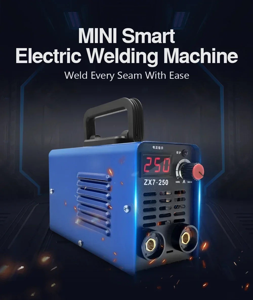 Mini ZX7-250 Electric Welder 220V Arc Welding Machines IGBT DC Inverter Handheld ARC Welders Suitable for Home Welding Tools