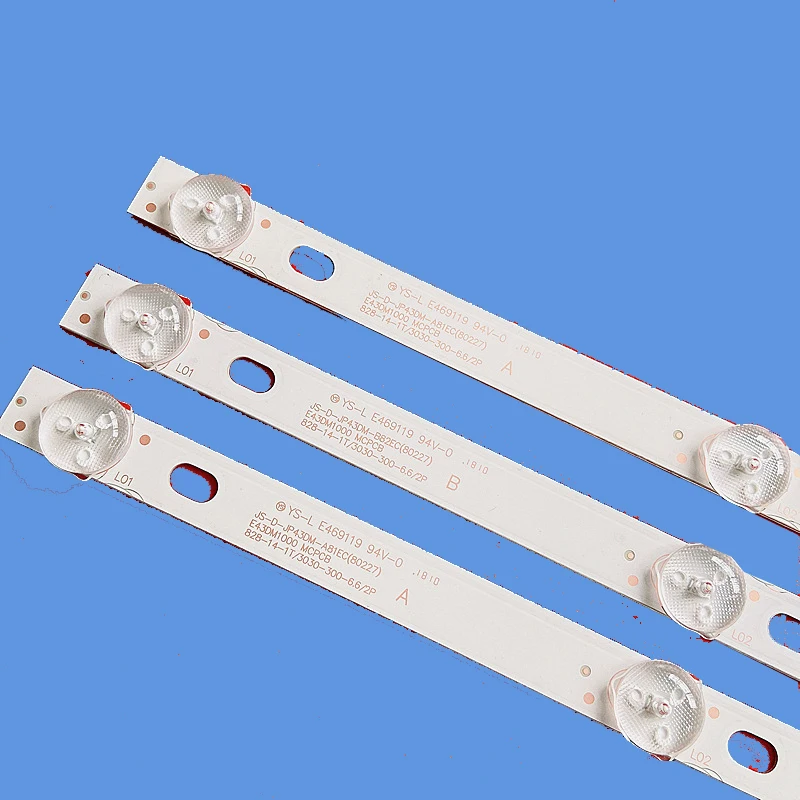 3 / 8LED(6v) LED Ʈ Ʈ JS-D-JP43DM-A81EC B82EC BBK 43LEM-1043/FTS2C 43LEM-5043/FTS2C 43LEX-5058/FT2C