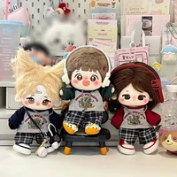 Vêtements de poupée de 20cm, Style rétro mignon, décontracté, sans attribut, corps Normal, vêtements de poupée en coton pouvant être modifiés, costume de printemps et d'automne 6