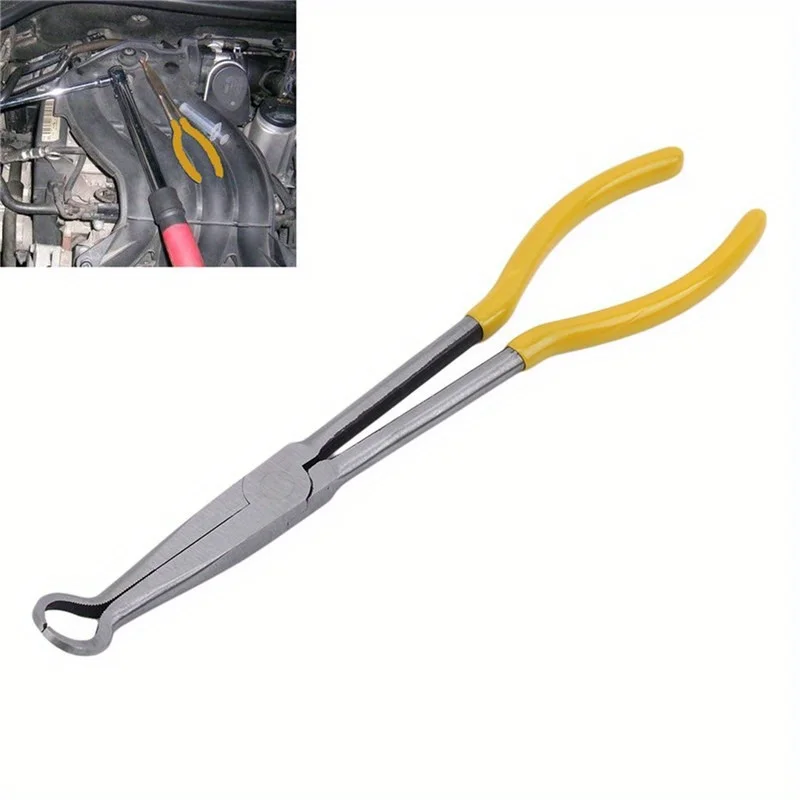 Spark Plug Pliers Long Reach Secure Ring Nose Design for Efficient Wi