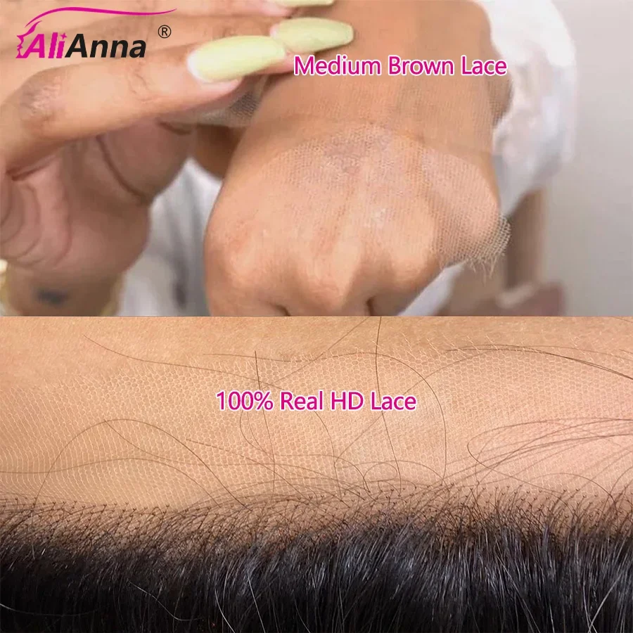 100% Real HD Lace Wig 13x6 Human Hair Lace Frontal Wig 30 Inch Straight Human Hair Wigs Brazilian 13X4 Lace Front Human Hair Wig 5