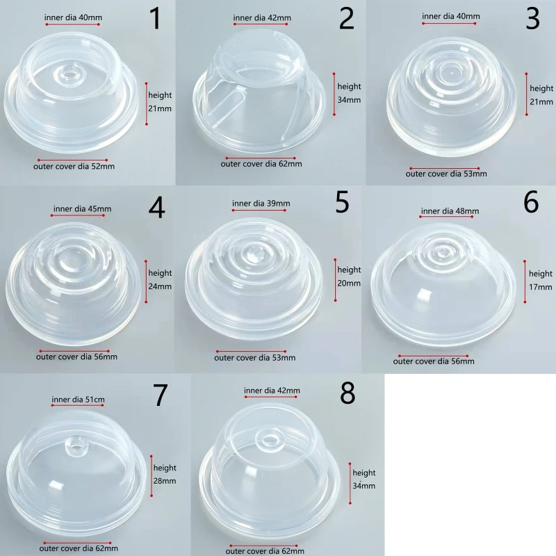 Breast Pump Replaceable Diaphragm Breast Feeding Pump Suction Membrane Accessories Easy Assemble & Food Grade N1HB
